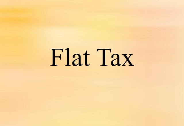 flat tax