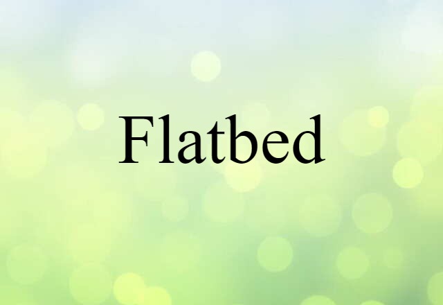 flatbed