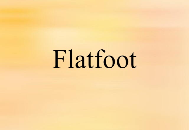 flatfoot