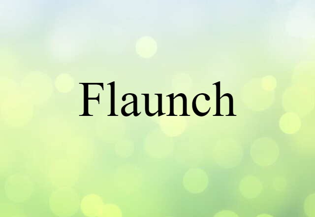 Flaunch (noun) Definition, Meaning & Examples