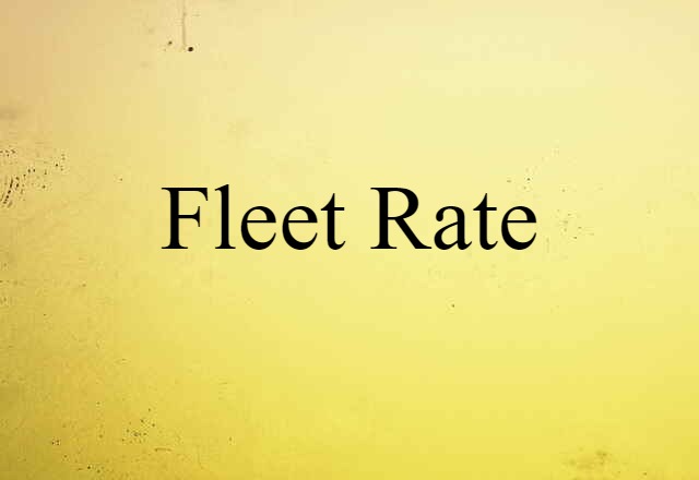 fleet rate