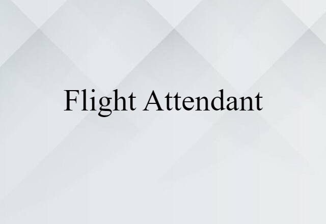 flight attendant