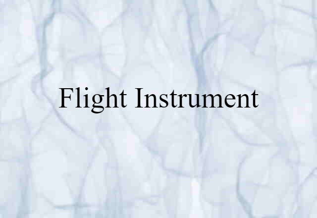 flight instrument