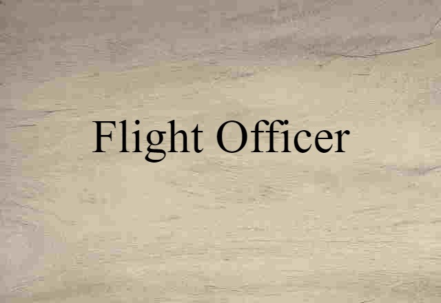 flight officer