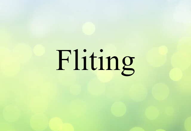 fliting