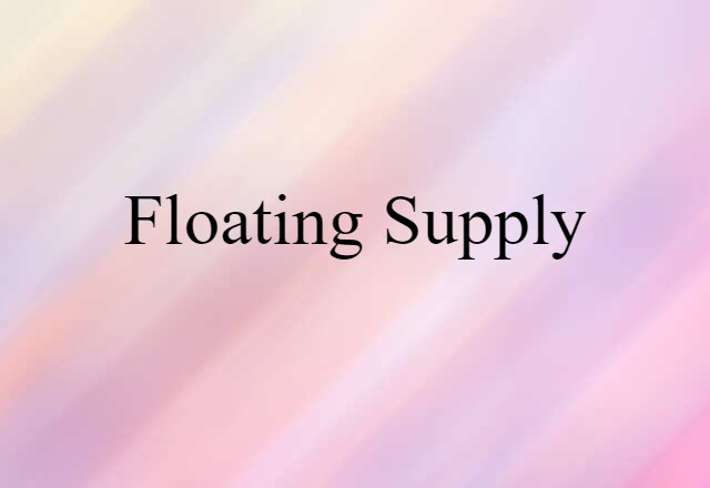 floating supply