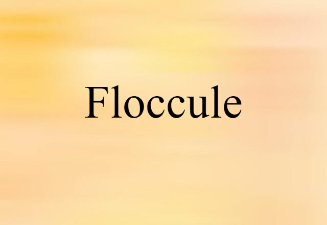 Floccule (noun) Definition, Meaning & Examples