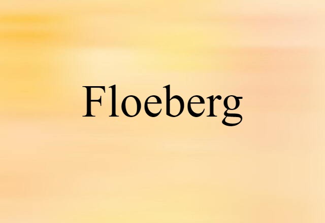 Floeberg (noun) Definition, Meaning & Examples