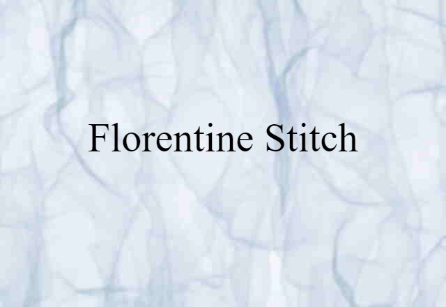 Florentine stitch