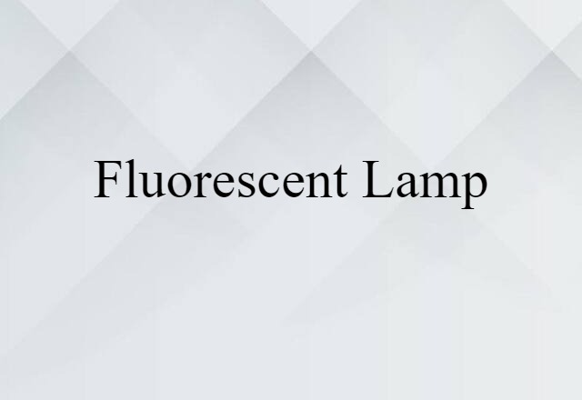 fluorescent lamp