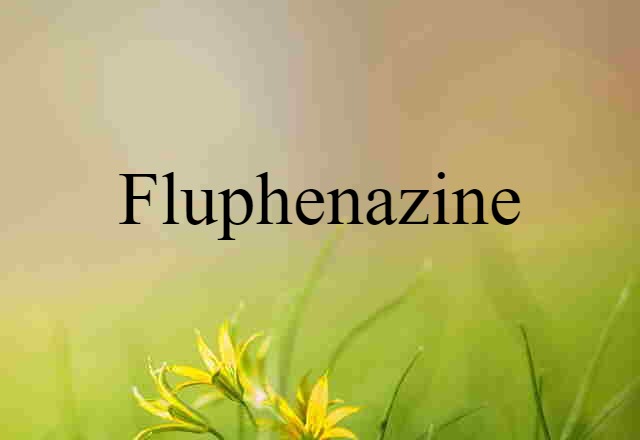 Fluphenazine (noun) Definition, Meaning & Examples