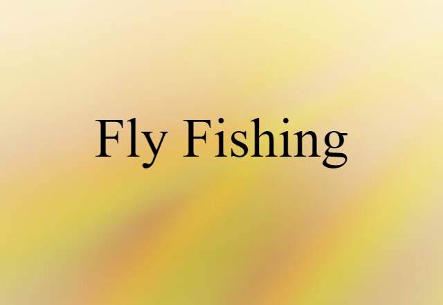 Fly-fishing (noun) Definition, Meaning & Examples