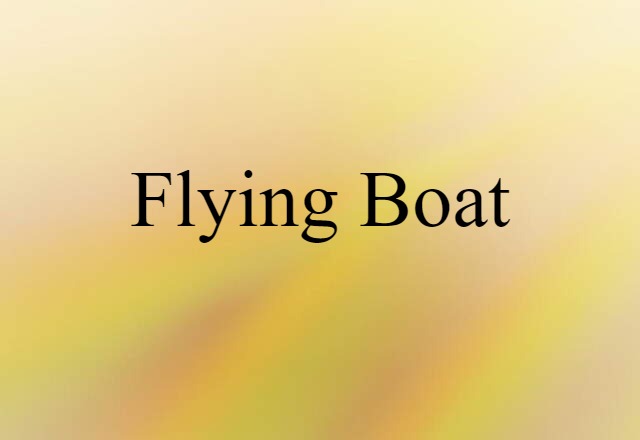 flying boat