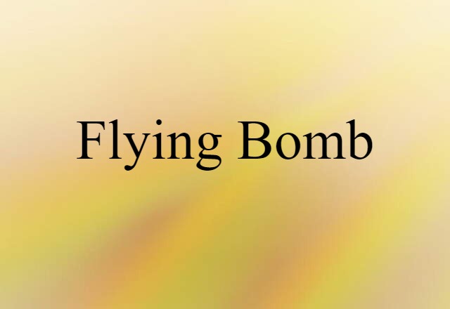 flying bomb