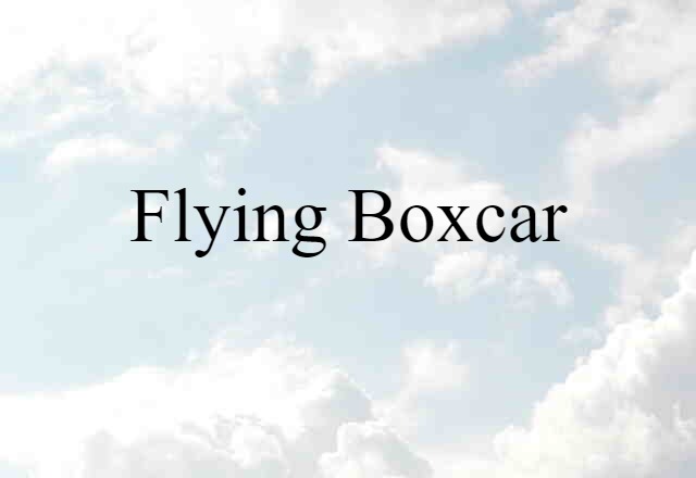 Flying Boxcar (noun) Definition, Meaning & Examples