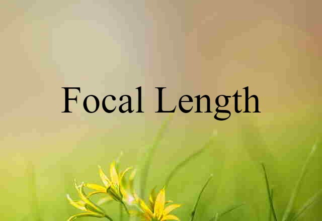 Focal Length (noun) Definition, Meaning & Examples