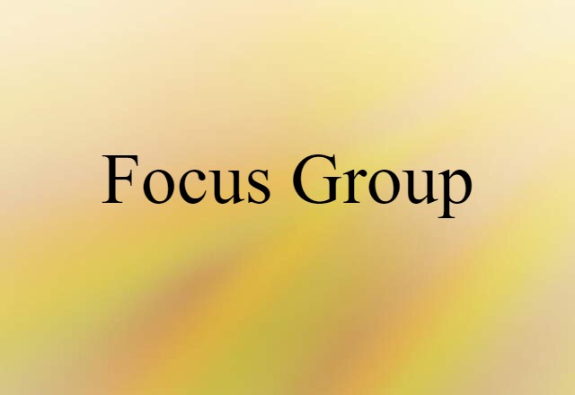 focus group