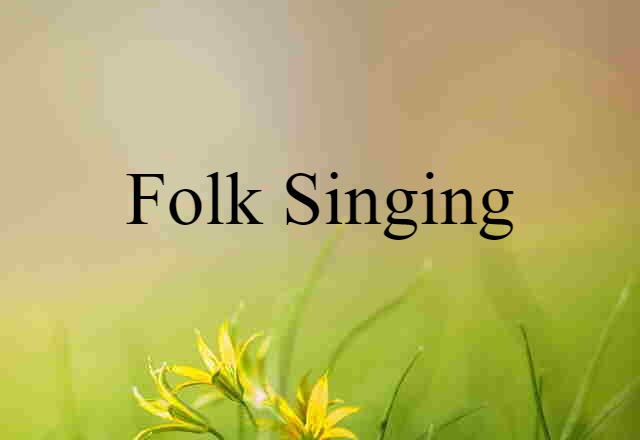 folk singing