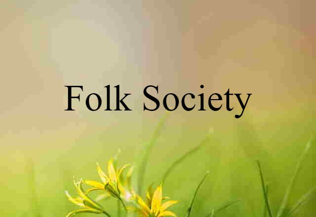 folk society