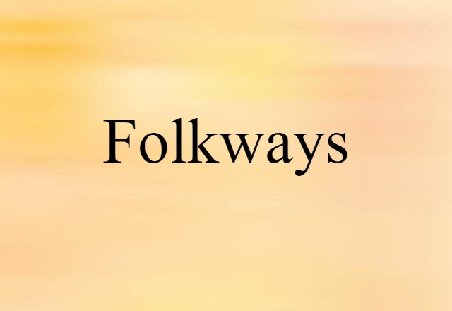 folkways