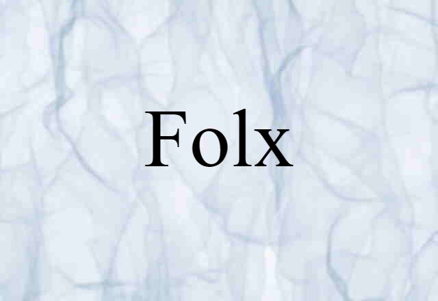 Folx (noun) Definition, Meaning & Examples