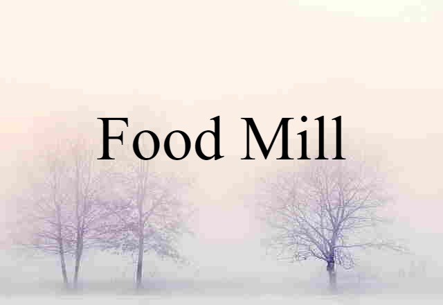 food mill