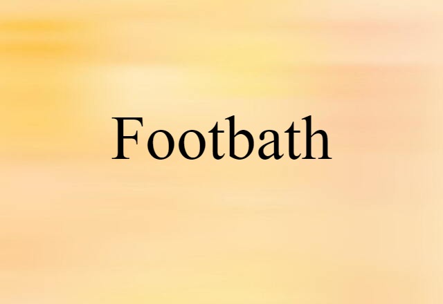 footbath