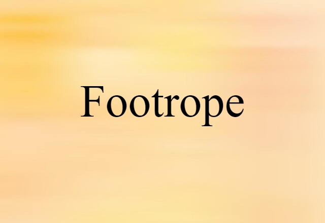 Footrope (noun) Definition, Meaning & Examples