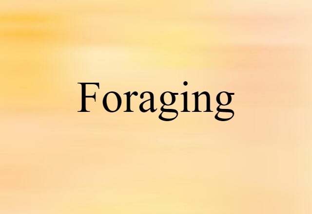 foraging