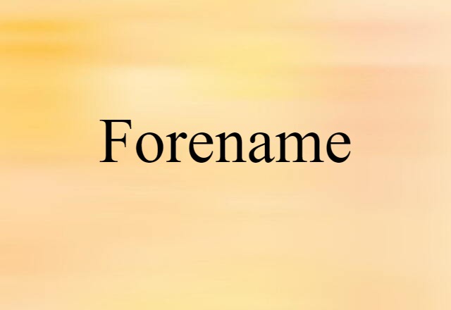 forename