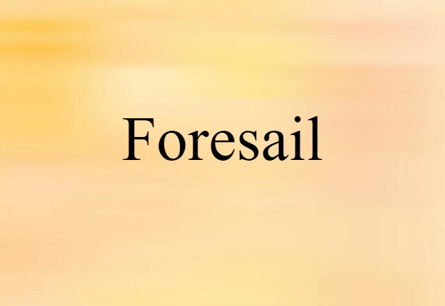 foresail