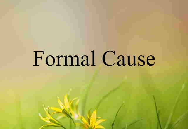 formal cause