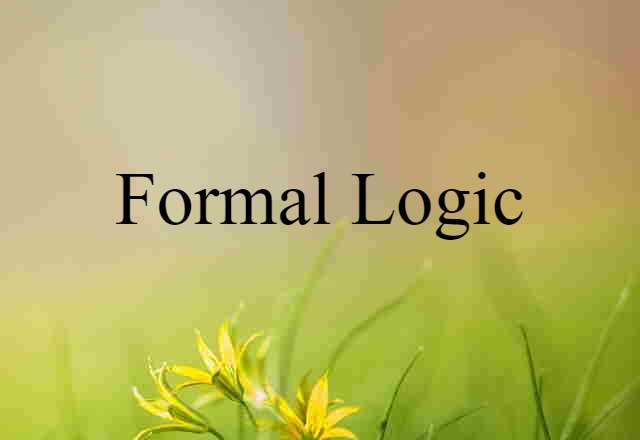 formal logic