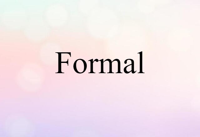 formal