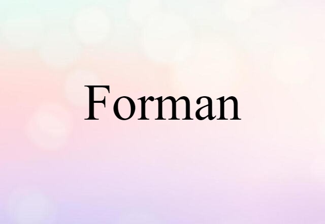 Forman