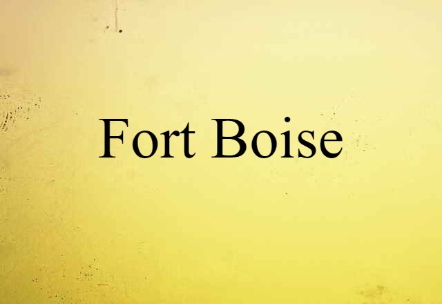 Fort Boise