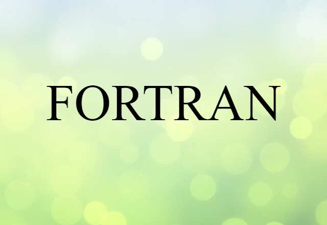 FORTRAN