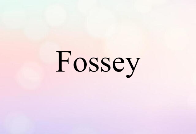 Fossey (noun) Definition, Meaning & Examples