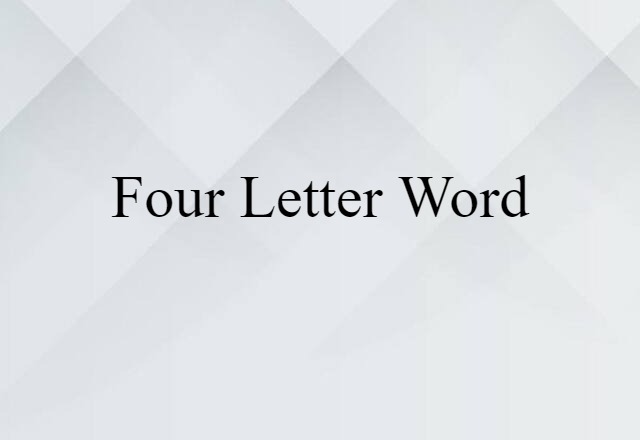 four-letter word