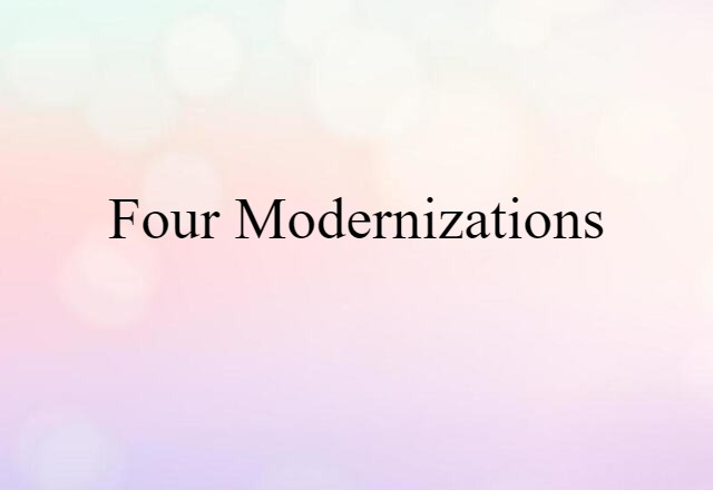 Four Modernizations