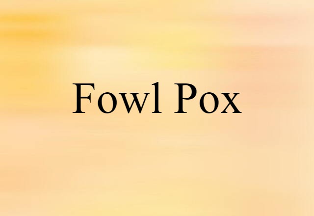 fowl pox