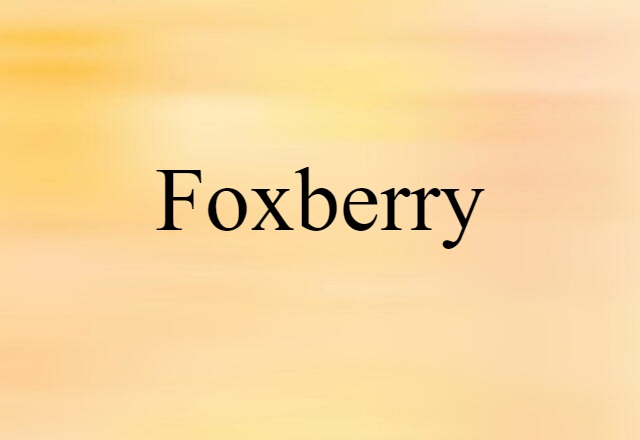 foxberry