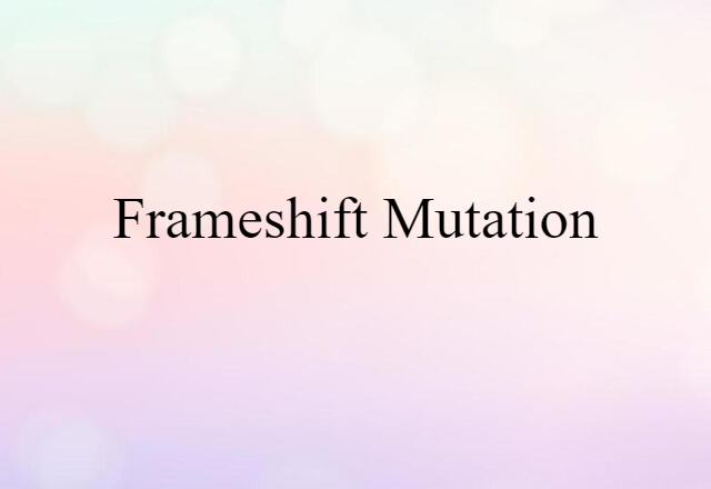 frameshift mutation