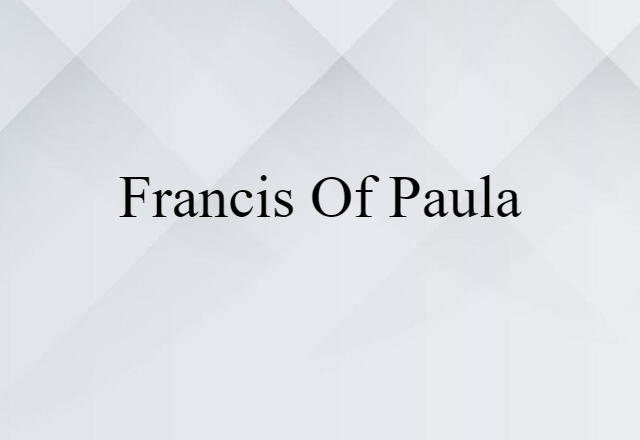 Francis of Paula