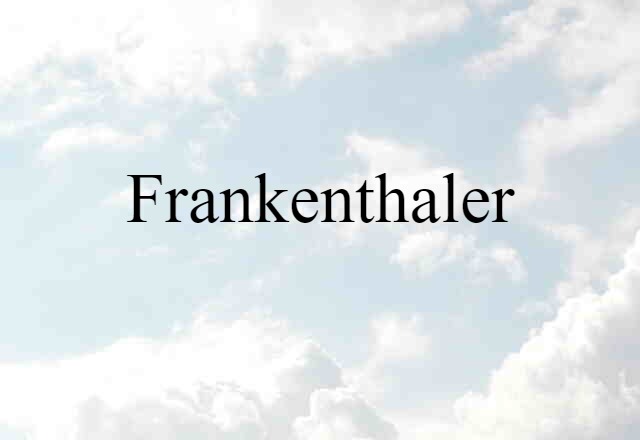 Frankenthaler