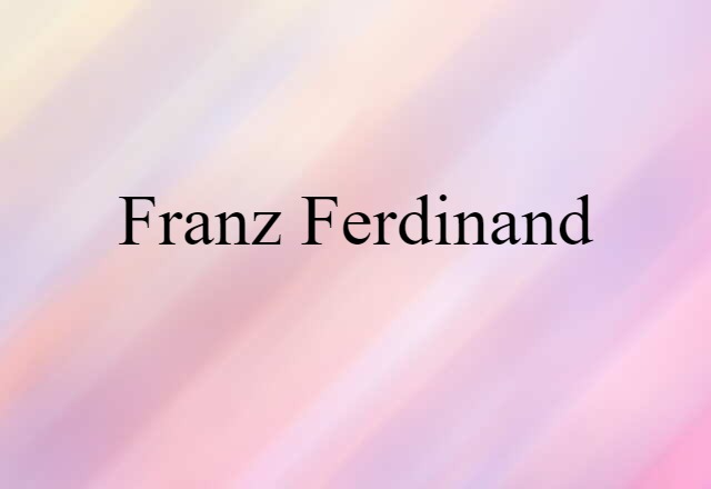 Franz Ferdinand