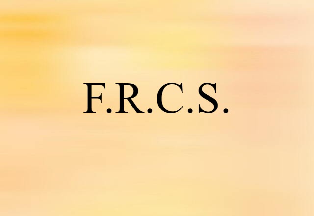 F.R.C.S.