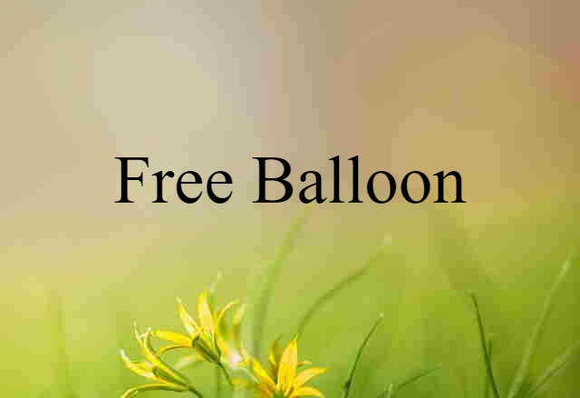 free balloon