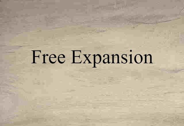 free expansion