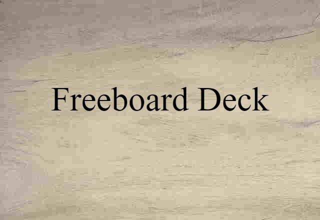 freeboard deck